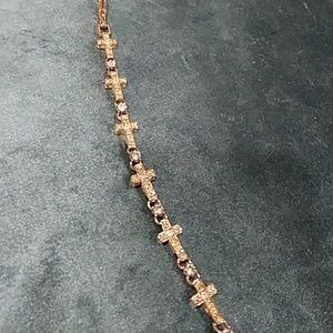 Gold Crucifix bracelet